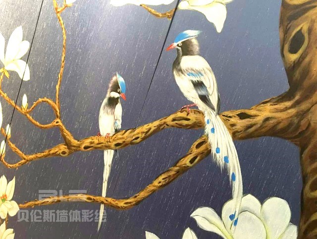 新北山水和园真丝画